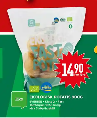 Willys Ekologisk potatis 900g erbjuda