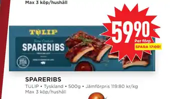 Willys Hemma Spareribs erbjuda