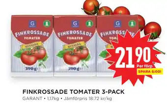 Willys Hemma Finkrossade tomater 3-pack erbjuda