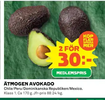 Coop Ätmogen avokado erbjuda