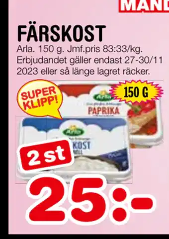 Nya Pulsen Färskost erbjuda