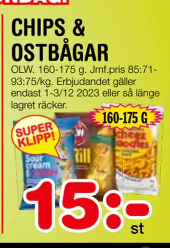 Nya Pulsen Chips & ostbågar erbjuda