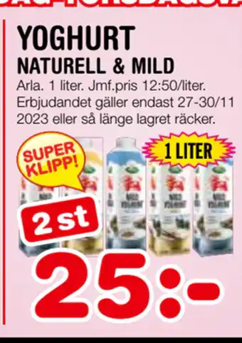 Nya Pulsen Yoghurt erbjuda
