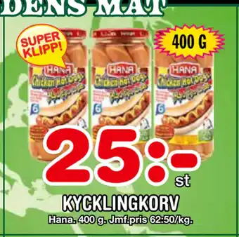 Nya Pulsen Kycklingkorv erbjuda