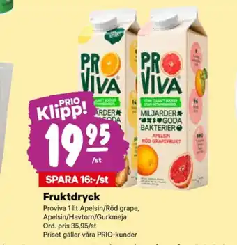 City Gross Proviva fruktdryck erbjuda
