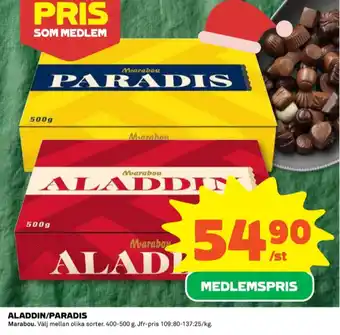 Coop Paradis chokladask erbjuda
