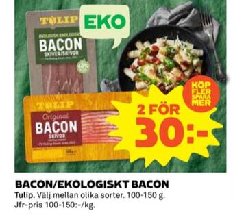 Coop Tulip baconskivor erbjuda