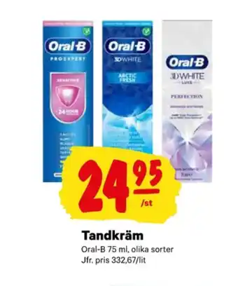 City Gross Oral-b tandkräm erbjuda