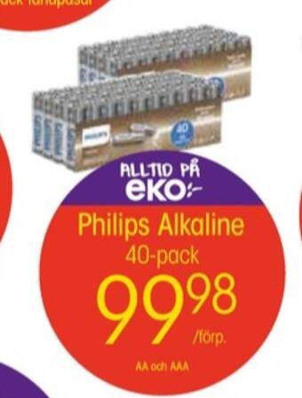 EKO Philips batterier erbjuda