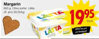 Matöppet Lätta lättmargarin erbjuda
