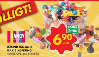 ÖoB Candy king lösviktsgodis erbjuda