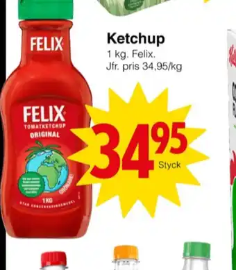 Matöppet Felix ketchup erbjuda