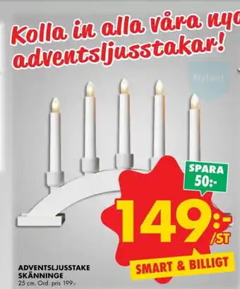 ÖoB Connect adventsljusstake erbjuda