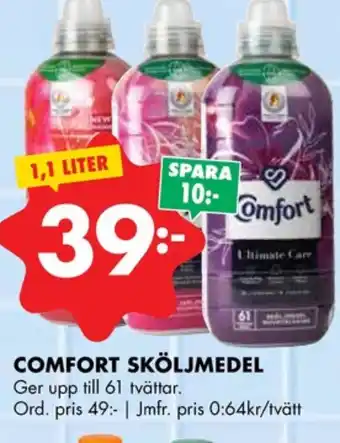 ÖoB Comfort sköljmedel erbjuda