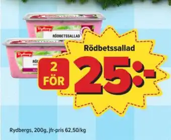 Östenssons Rydbergs rödbetssallad erbjuda