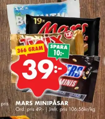 ÖoB Bounty chokladbar erbjuda