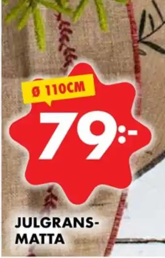 Liljeholmen julgransmatta