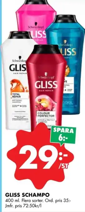 ÖoB Gliss balsam erbjuda