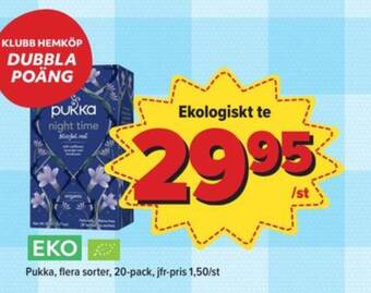 Östenssons Pukkaherbs tepåsar erbjuda