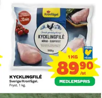 Stora Coop Kronfågel kycklingfilé erbjuda