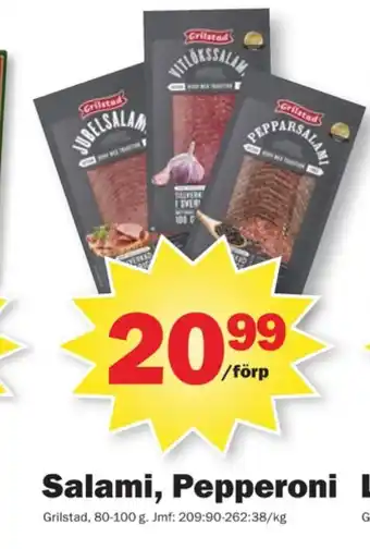Pekås Grilstad salami erbjuda