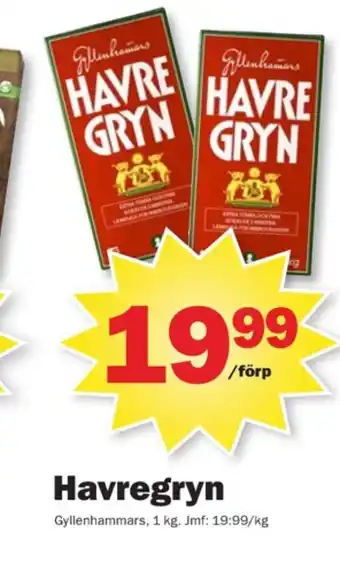 Pekås Gyllenhammars havregryn erbjuda
