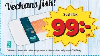 Östenssons Falkenberg seafood laxfilé erbjuda