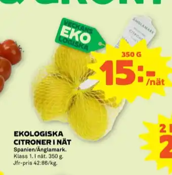 Stora Coop Änglamark citroner erbjuda