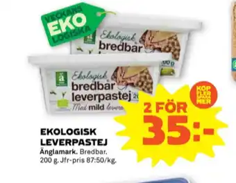 Stora Coop Änglamark leverpastej erbjuda