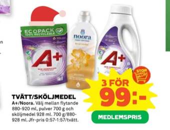 Stora Coop A+ tvättmedel flytande erbjuda