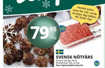 Tempo Garant nötfärs 12% erbjuda