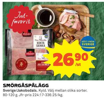 Coop Konsum Smörgåspålägg erbjuda