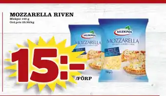 Din Mat Mozzarella riven erbjuda