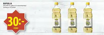 Matvärlden Tensta Rapsolja erbjuda