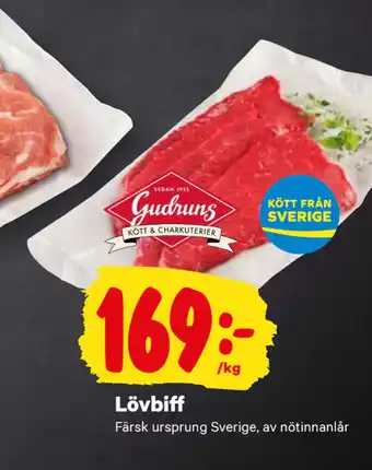 minmatbutik Lövbiff erbjuda