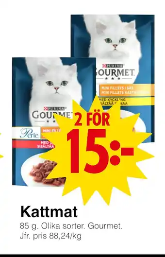 Matöppet Kattmat erbjuda