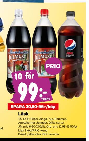 minmatbutik Läsk erbjuda