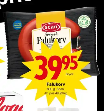 Matöppet Falukorv erbjuda
