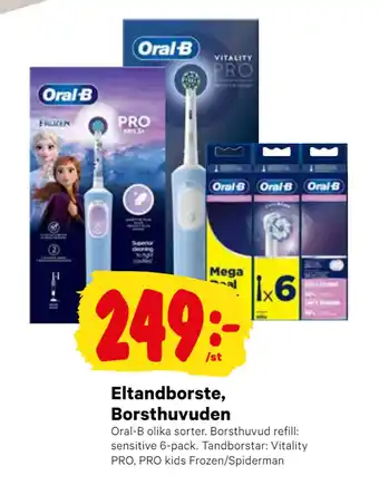 minmatbutik Eltandborste, borsthuvuden erbjuda