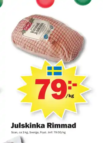Pekås Julskinka rimmad erbjuda