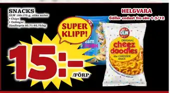 Nya Pulsen Snacks erbjuda