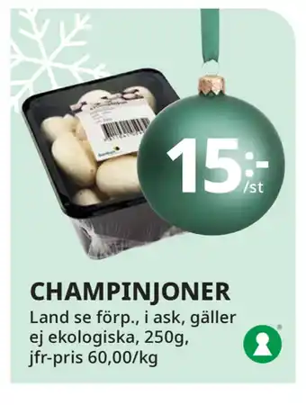 Tempo Champinjoner erbjuda