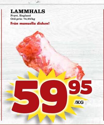 Supergrossen Lammhals erbjuda