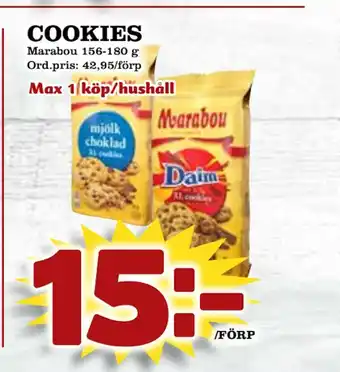Supergrossen Cookies erbjuda