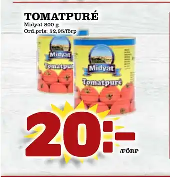 Supergrossen Tomatpuré erbjuda