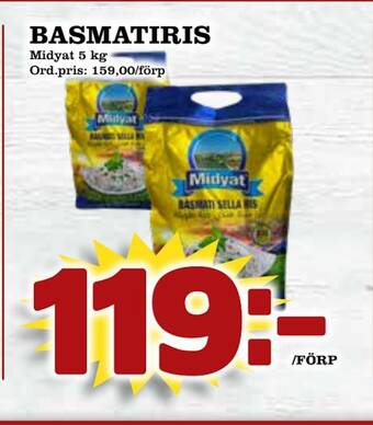 Supergrossen Basmatiris erbjuda