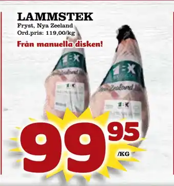 Supergrossen Lammstek erbjuda