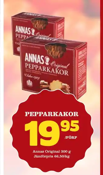 Supergrossen Pepparkakor erbjuda