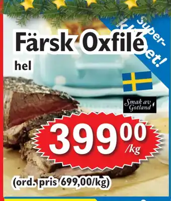 T-jarlen Färsk oxfilé erbjuda