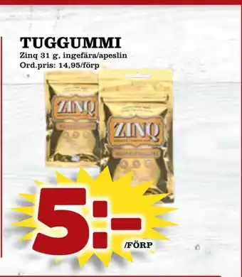 Supergrossen Tuggummi erbjuda